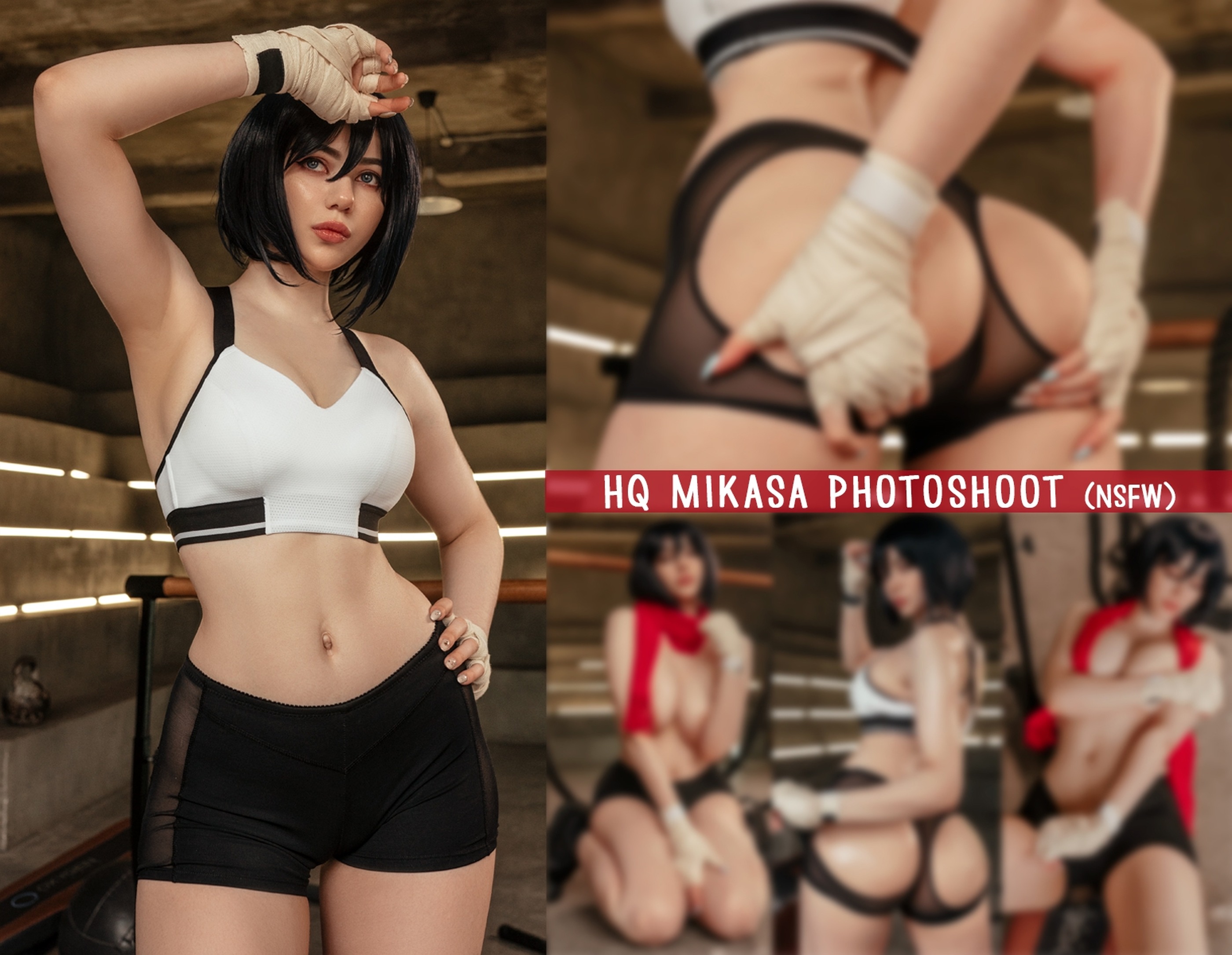 图片[1]-Alina Becker – NO.013 Attack on Titan. Mikasa Ackerman. Gym[36P]-XikXak